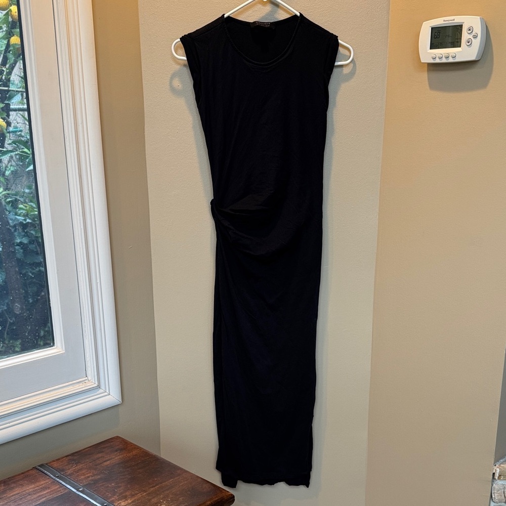 All Saints Sleeveless Black Dress size 0 like new